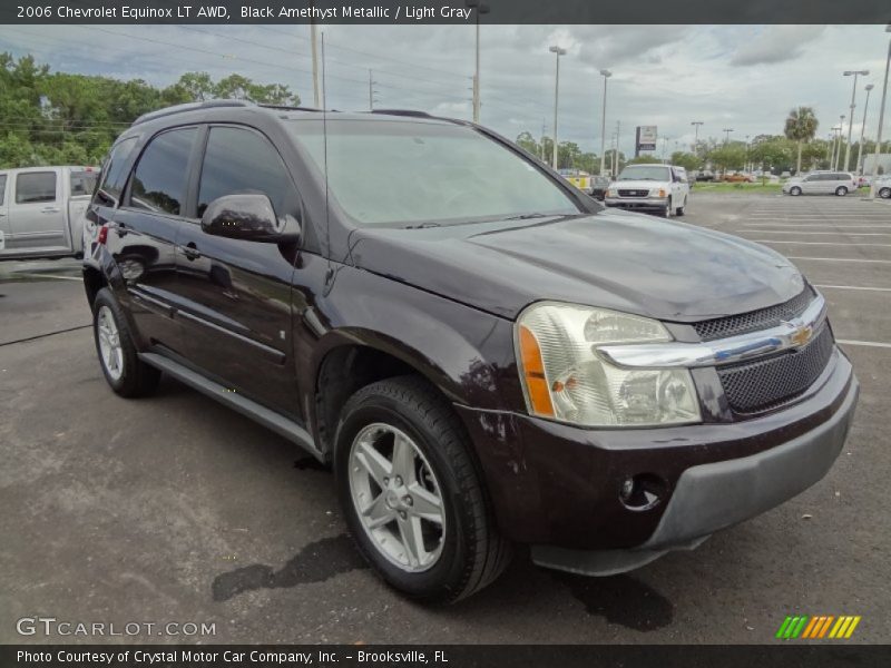 Black Amethyst Metallic / Light Gray 2006 Chevrolet Equinox LT AWD