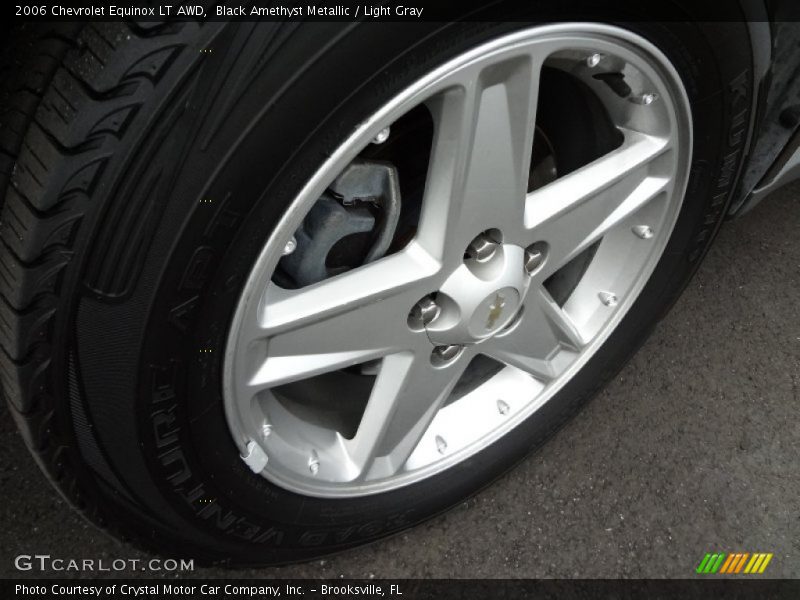 Black Amethyst Metallic / Light Gray 2006 Chevrolet Equinox LT AWD