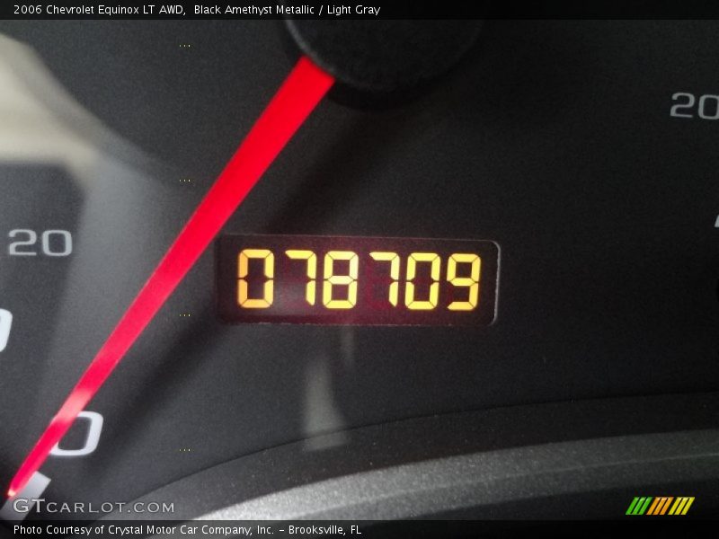 Black Amethyst Metallic / Light Gray 2006 Chevrolet Equinox LT AWD
