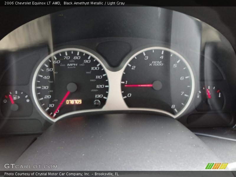 Black Amethyst Metallic / Light Gray 2006 Chevrolet Equinox LT AWD