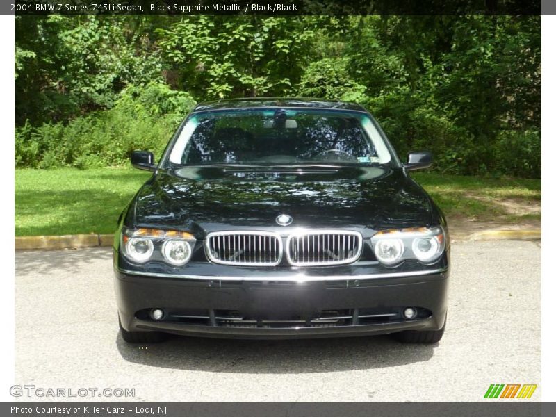 Black Sapphire Metallic / Black/Black 2004 BMW 7 Series 745Li Sedan