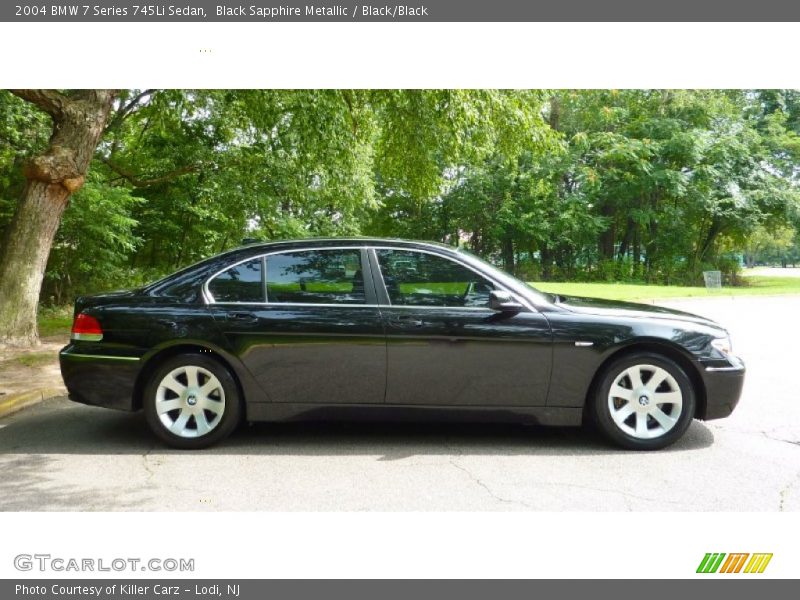 Black Sapphire Metallic / Black/Black 2004 BMW 7 Series 745Li Sedan