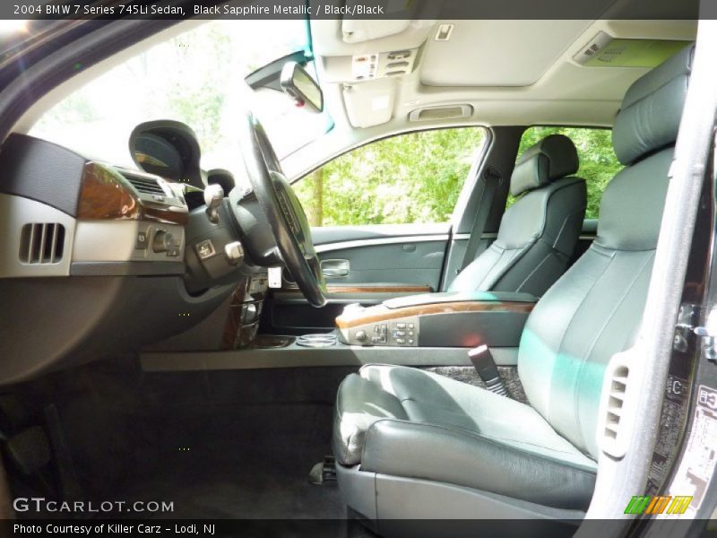 Black Sapphire Metallic / Black/Black 2004 BMW 7 Series 745Li Sedan