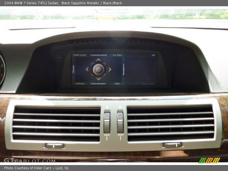 Black Sapphire Metallic / Black/Black 2004 BMW 7 Series 745Li Sedan
