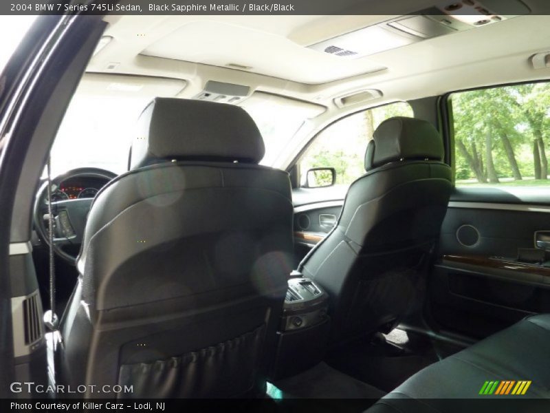 Black Sapphire Metallic / Black/Black 2004 BMW 7 Series 745Li Sedan