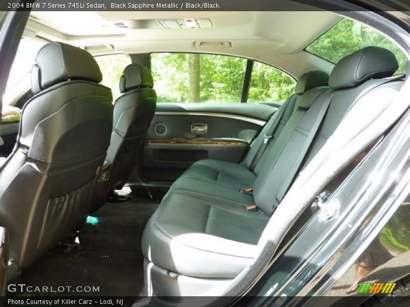 Black Sapphire Metallic / Black/Black 2004 BMW 7 Series 745Li Sedan