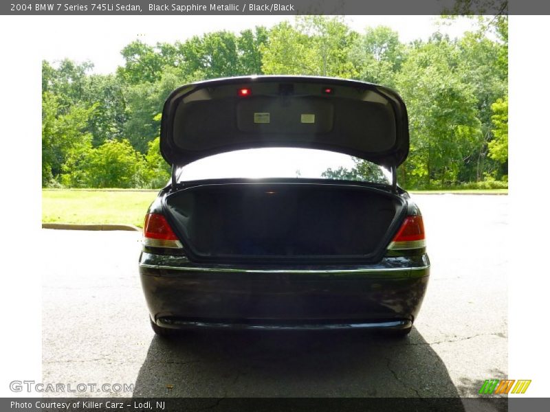Black Sapphire Metallic / Black/Black 2004 BMW 7 Series 745Li Sedan