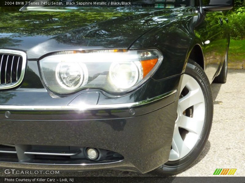 Black Sapphire Metallic / Black/Black 2004 BMW 7 Series 745Li Sedan