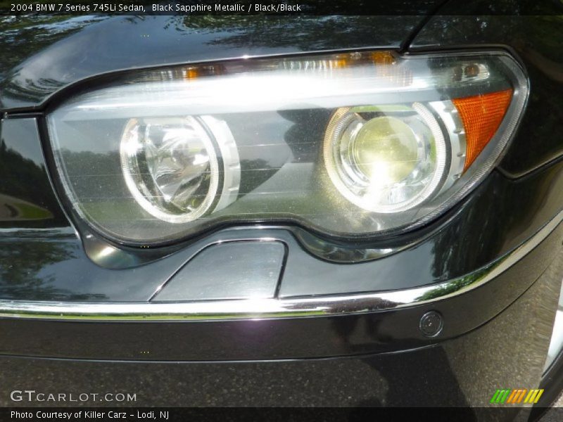 Black Sapphire Metallic / Black/Black 2004 BMW 7 Series 745Li Sedan