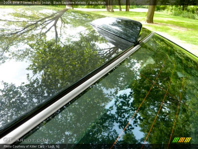 Black Sapphire Metallic / Black/Black 2004 BMW 7 Series 745Li Sedan