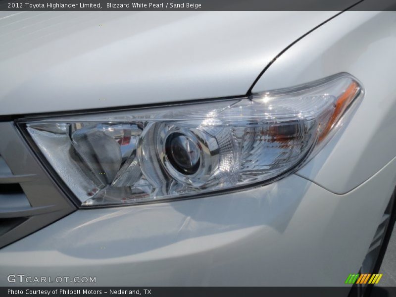Blizzard White Pearl / Sand Beige 2012 Toyota Highlander Limited