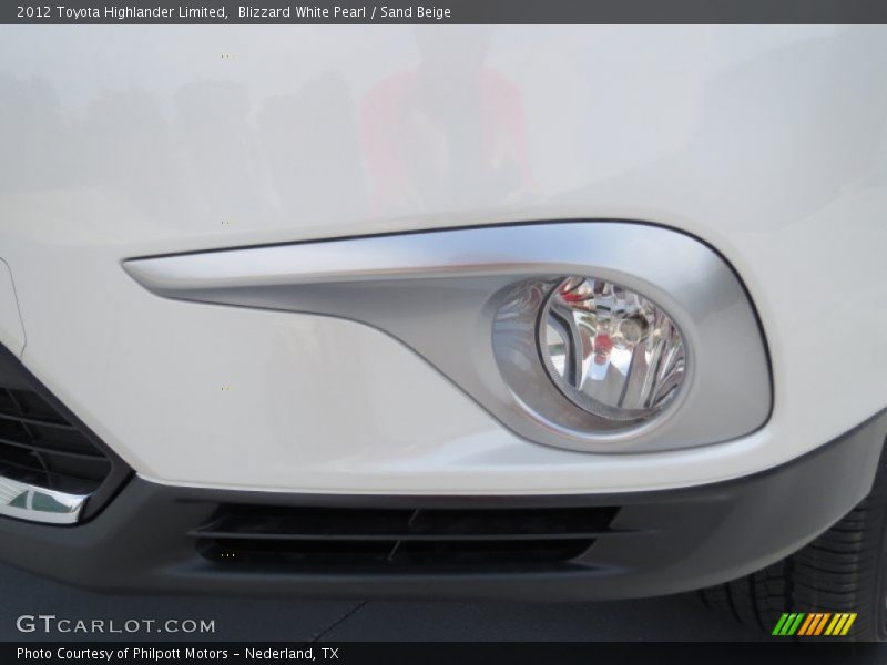 Blizzard White Pearl / Sand Beige 2012 Toyota Highlander Limited