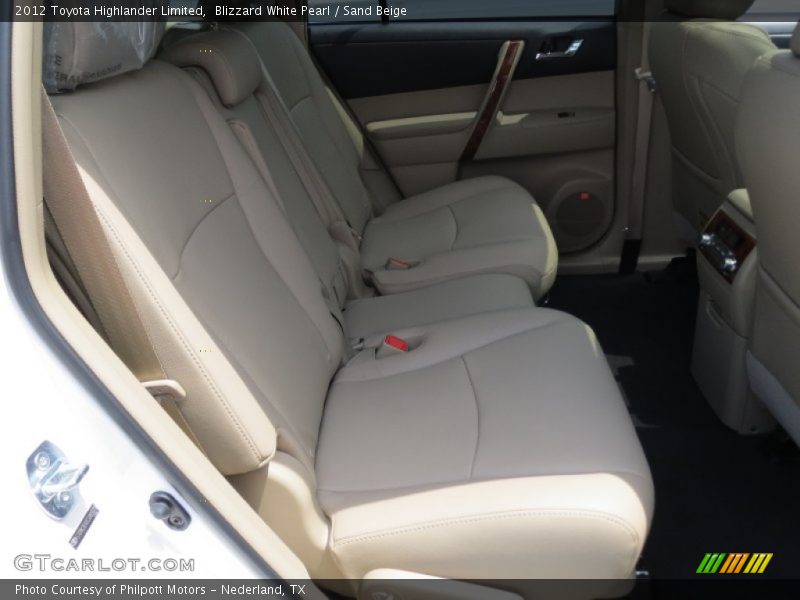 Blizzard White Pearl / Sand Beige 2012 Toyota Highlander Limited
