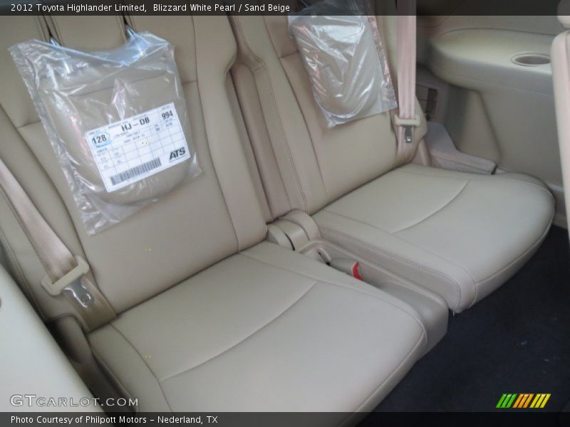 Blizzard White Pearl / Sand Beige 2012 Toyota Highlander Limited