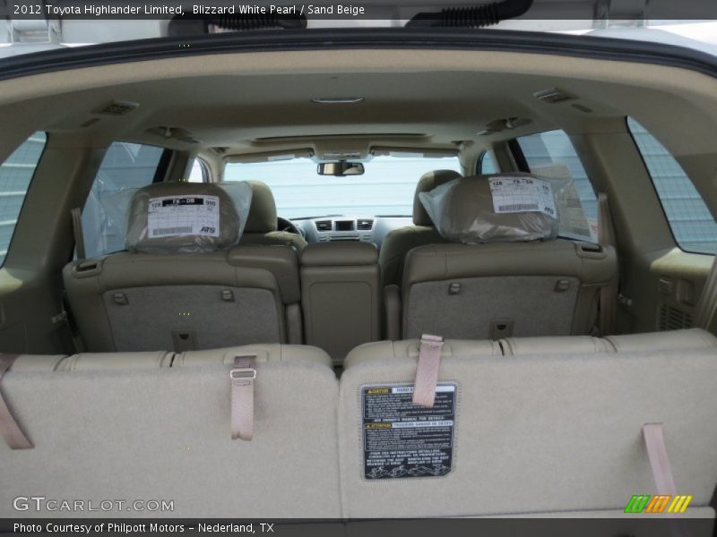 Blizzard White Pearl / Sand Beige 2012 Toyota Highlander Limited