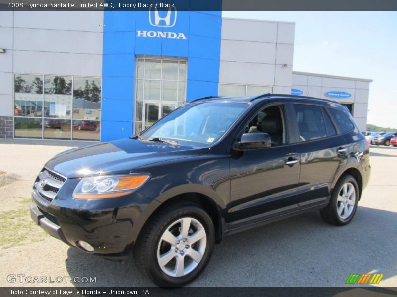 Ebony Black / Black 2008 Hyundai Santa Fe Limited 4WD