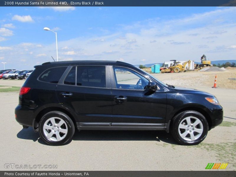 Ebony Black / Black 2008 Hyundai Santa Fe Limited 4WD