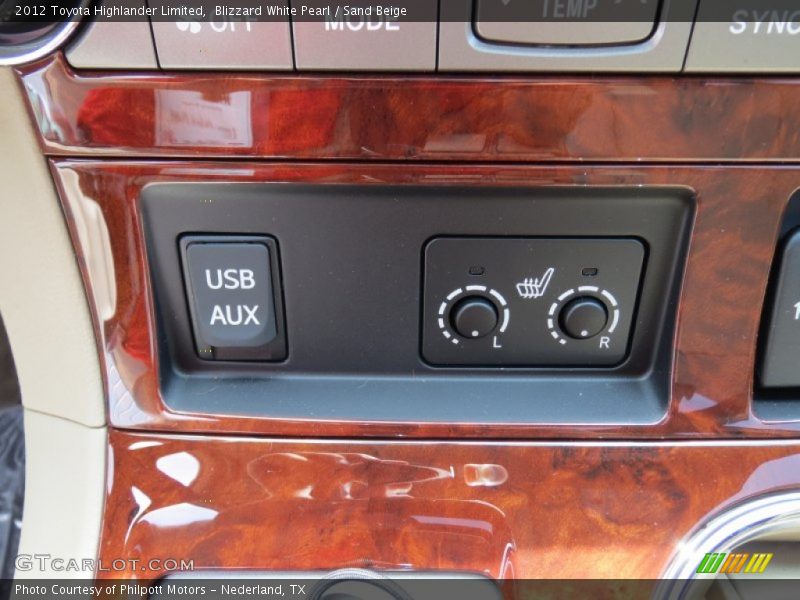 Blizzard White Pearl / Sand Beige 2012 Toyota Highlander Limited