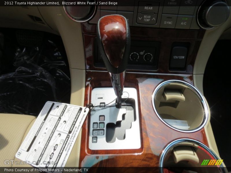 Blizzard White Pearl / Sand Beige 2012 Toyota Highlander Limited