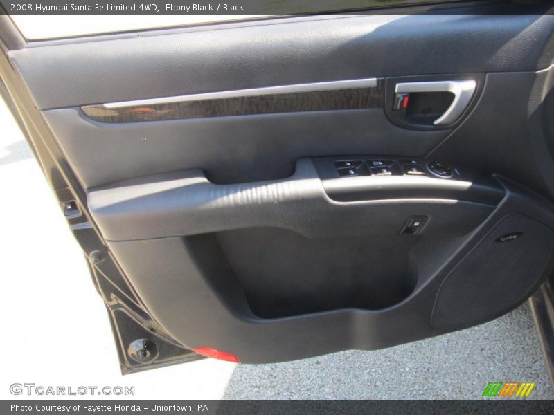 Ebony Black / Black 2008 Hyundai Santa Fe Limited 4WD