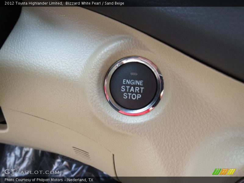 Blizzard White Pearl / Sand Beige 2012 Toyota Highlander Limited