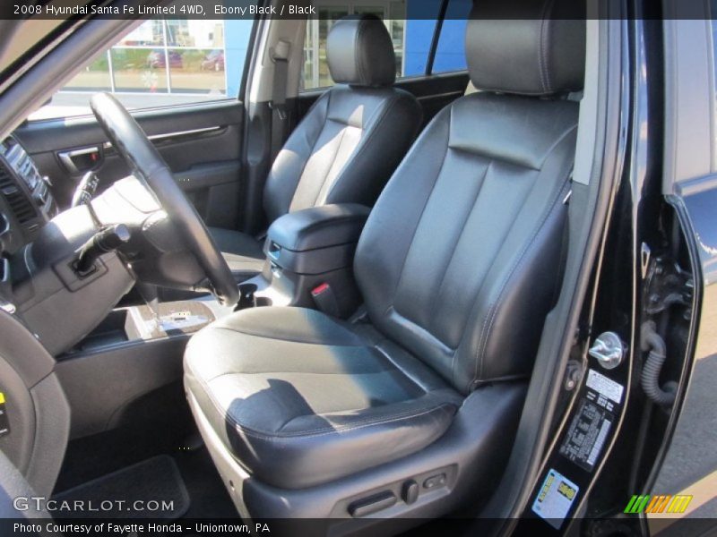 Ebony Black / Black 2008 Hyundai Santa Fe Limited 4WD