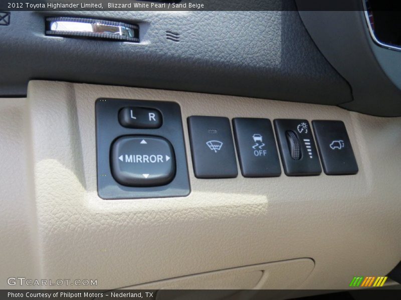 Blizzard White Pearl / Sand Beige 2012 Toyota Highlander Limited