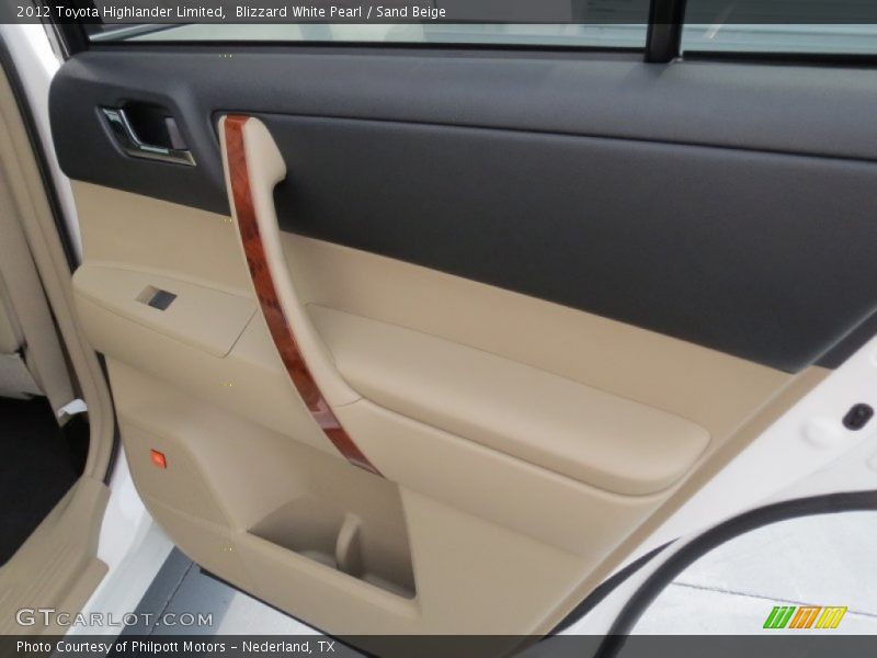 Blizzard White Pearl / Sand Beige 2012 Toyota Highlander Limited