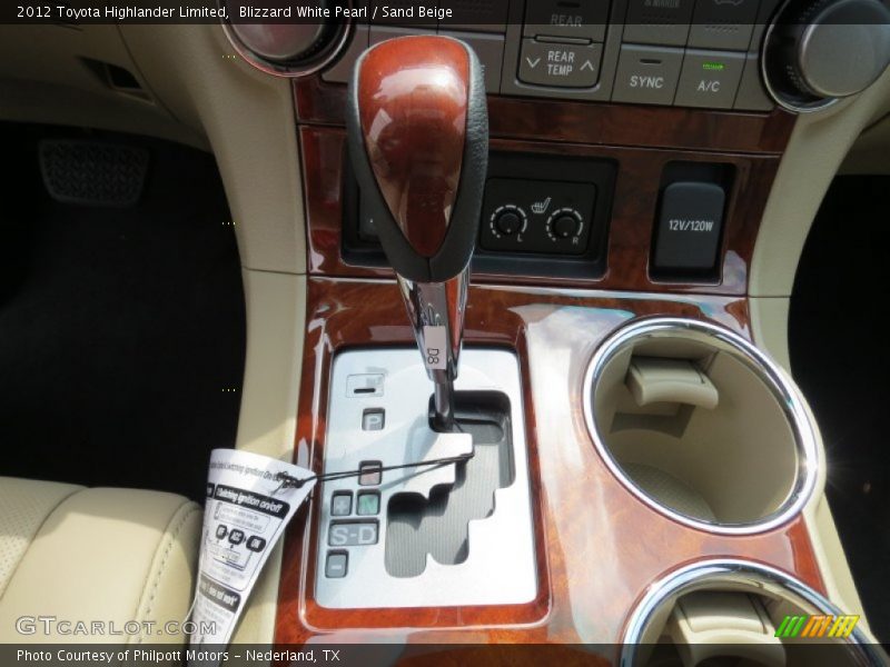 Blizzard White Pearl / Sand Beige 2012 Toyota Highlander Limited