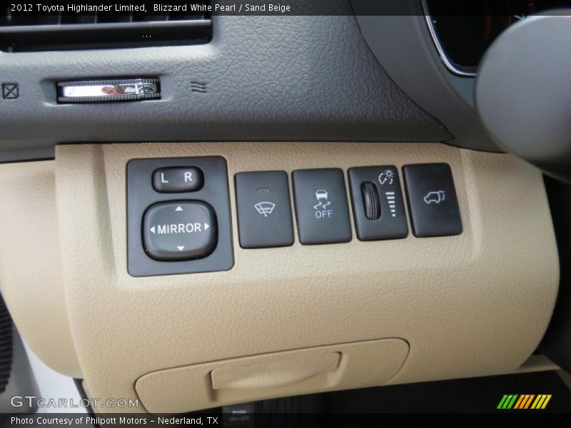 Blizzard White Pearl / Sand Beige 2012 Toyota Highlander Limited