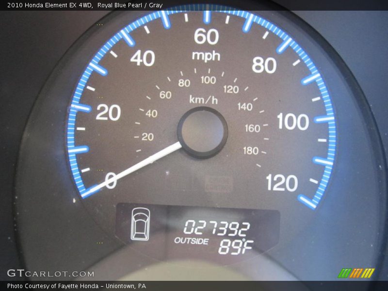 Royal Blue Pearl / Gray 2010 Honda Element EX 4WD