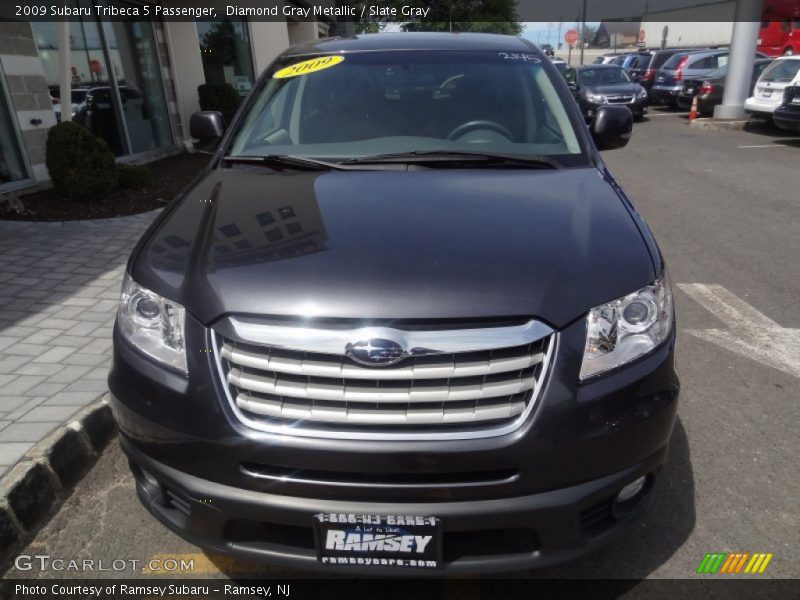 Diamond Gray Metallic / Slate Gray 2009 Subaru Tribeca 5 Passenger