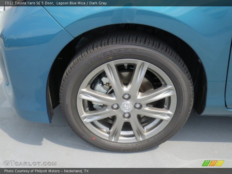 Lagoon Blue Mica / Dark Gray 2012 Toyota Yaris SE 5 Door