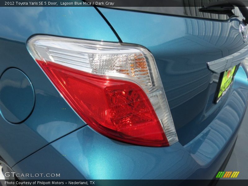 Lagoon Blue Mica / Dark Gray 2012 Toyota Yaris SE 5 Door