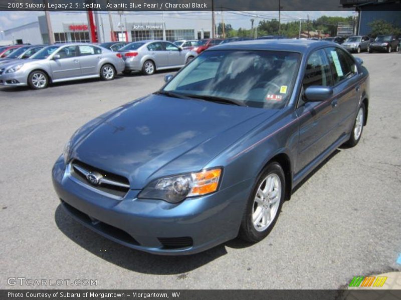 Atlantic Blue Pearl / Charcoal Black 2005 Subaru Legacy 2.5i Sedan