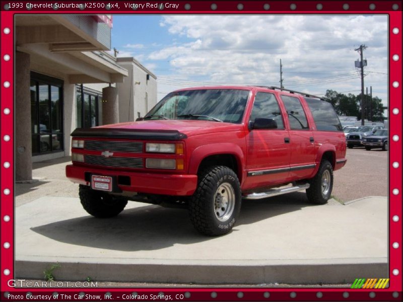 Victory Red / Gray 1993 Chevrolet Suburban K2500 4x4