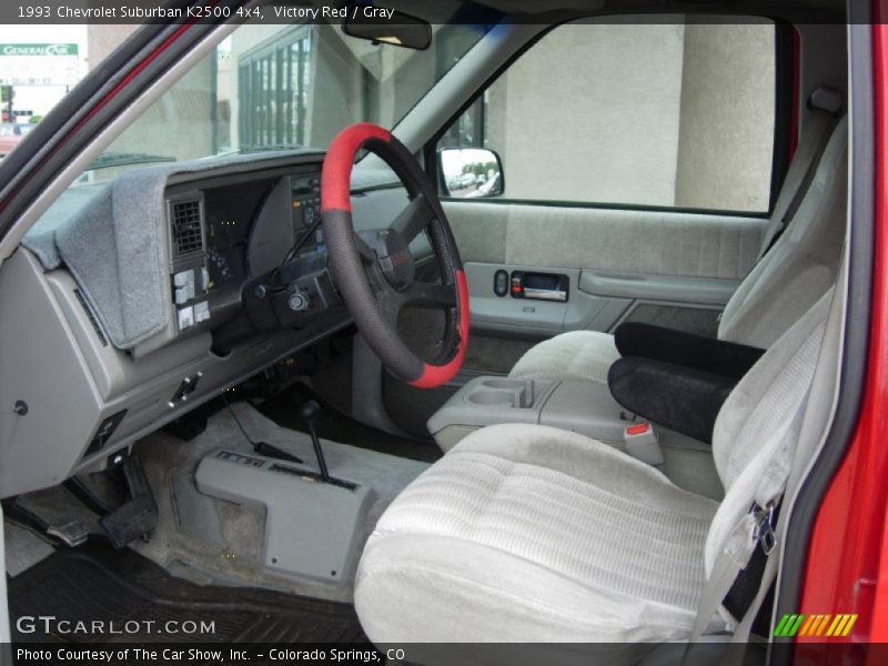 Victory Red / Gray 1993 Chevrolet Suburban K2500 4x4