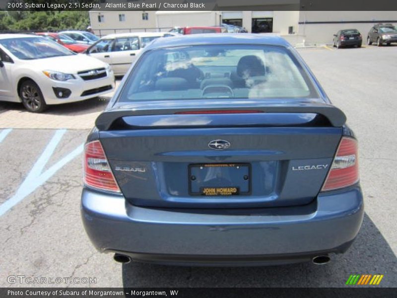 Atlantic Blue Pearl / Charcoal Black 2005 Subaru Legacy 2.5i Sedan