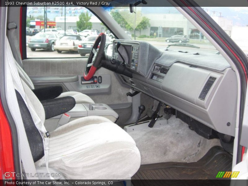 Victory Red / Gray 1993 Chevrolet Suburban K2500 4x4