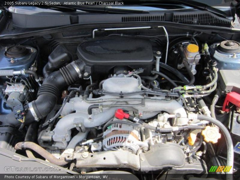 Atlantic Blue Pearl / Charcoal Black 2005 Subaru Legacy 2.5i Sedan