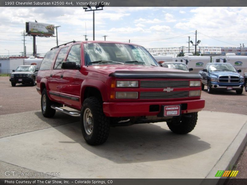 Victory Red / Gray 1993 Chevrolet Suburban K2500 4x4