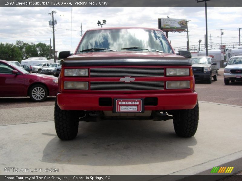 Victory Red / Gray 1993 Chevrolet Suburban K2500 4x4