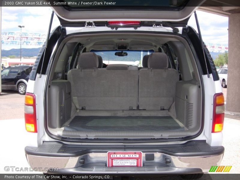 Summit White / Pewter/Dark Pewter 2003 GMC Yukon SLE 4x4