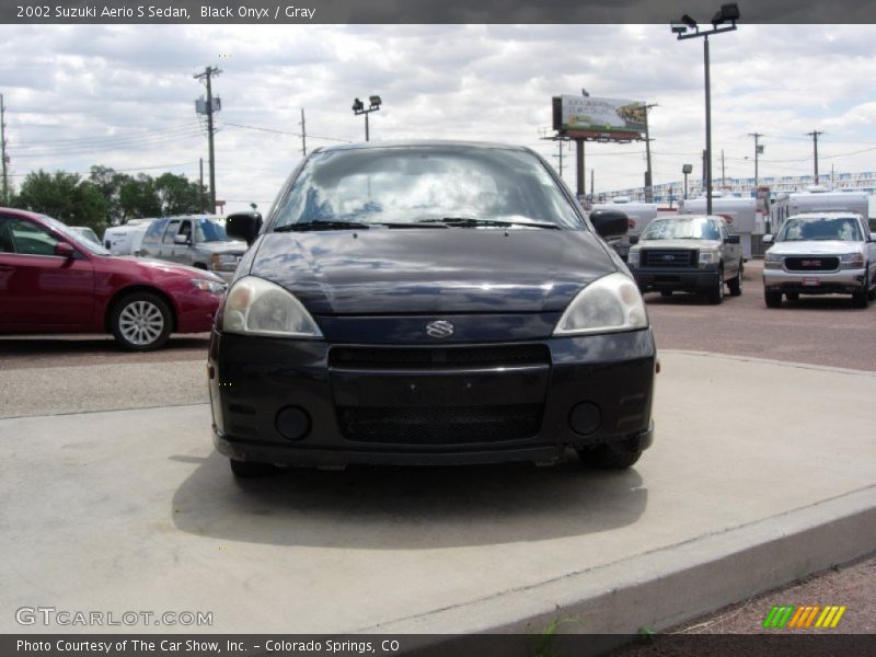 Black Onyx / Gray 2002 Suzuki Aerio S Sedan