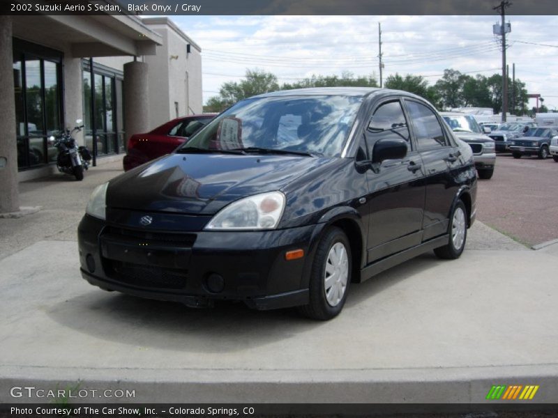 Black Onyx / Gray 2002 Suzuki Aerio S Sedan