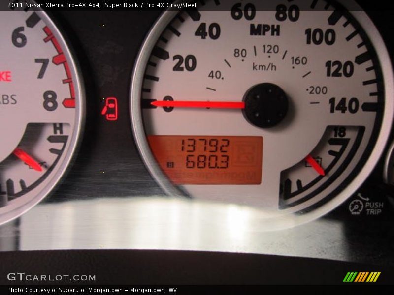 Super Black / Pro 4X Gray/Steel 2011 Nissan Xterra Pro-4X 4x4