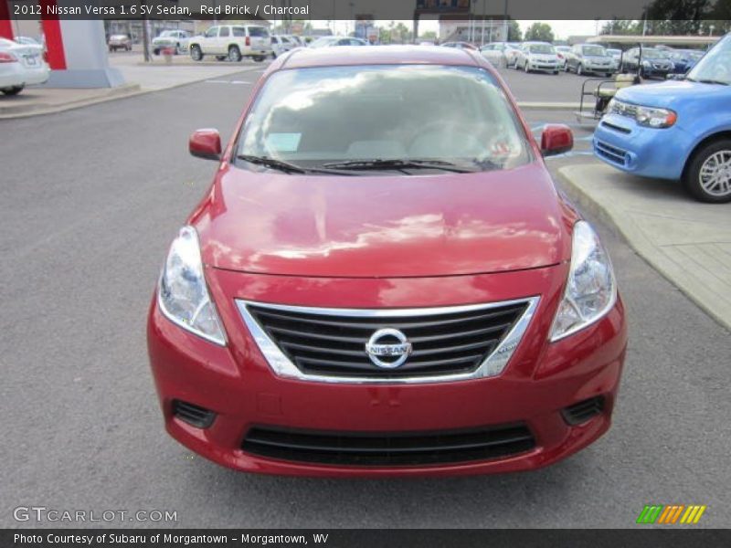 Red Brick / Charcoal 2012 Nissan Versa 1.6 SV Sedan