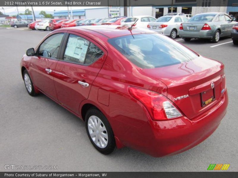 Red Brick / Charcoal 2012 Nissan Versa 1.6 SV Sedan