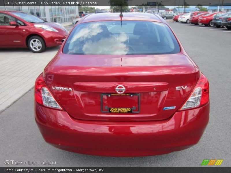 Red Brick / Charcoal 2012 Nissan Versa 1.6 SV Sedan
