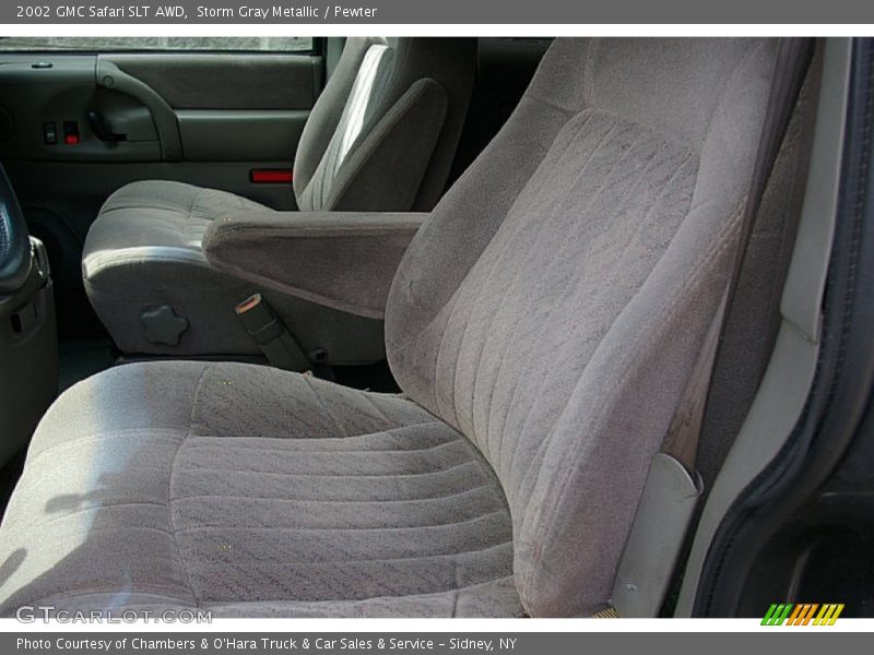 Storm Gray Metallic / Pewter 2002 GMC Safari SLT AWD